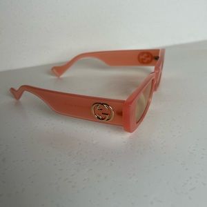 Pink Gucci Glasses- gold detail